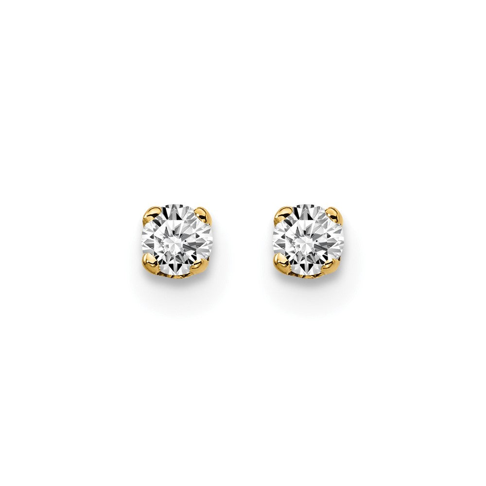 Buy Exclusive 14K Yellow Gold .10ct I2 K-L Diamond Earrings - Stylish Value!