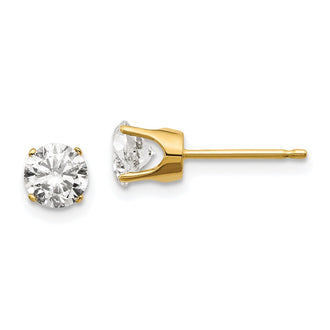 Shop Exclusive 14K Yellow Gold 1.00ct I2 K-L Diamond Stud Earrings - Luxury Value!