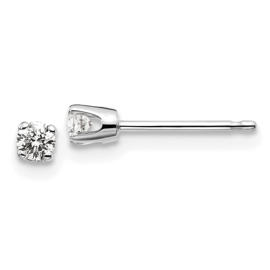 Shop Exclusive 14K White Gold Diamond Stud Earrings - 0.15ct, Stylish Design