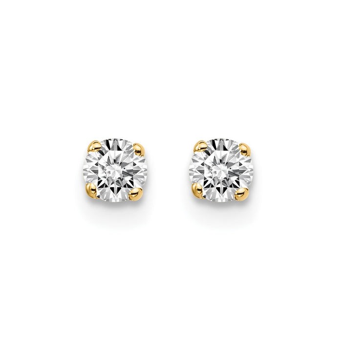 Shop Exclusive 14K Yellow Gold .25ct I2 K-L Diamond Earrings - Stylish Value!-3