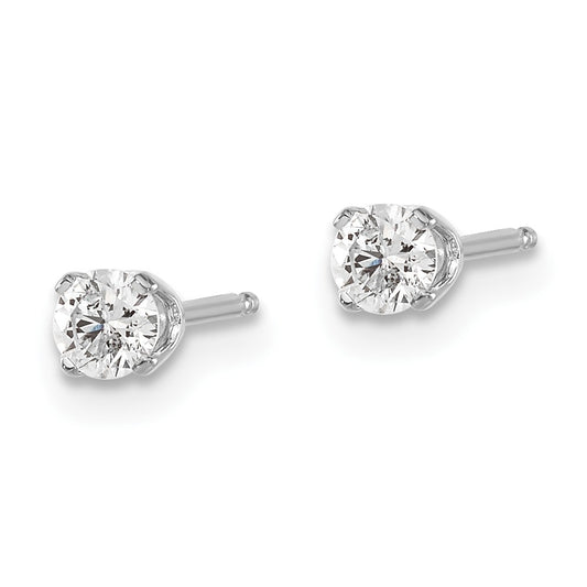 Shop 14K White Gold .30ct I2 K-L Diamond Stud Earrings - Stylish Value!