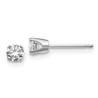 Shop 14K White Gold .30ct I2 K-L Diamond Stud Earrings - Stylish Value!