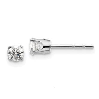 Buy Stylish 14K White Gold .40ct I2 K-L Diamond Push-On Post Earrings