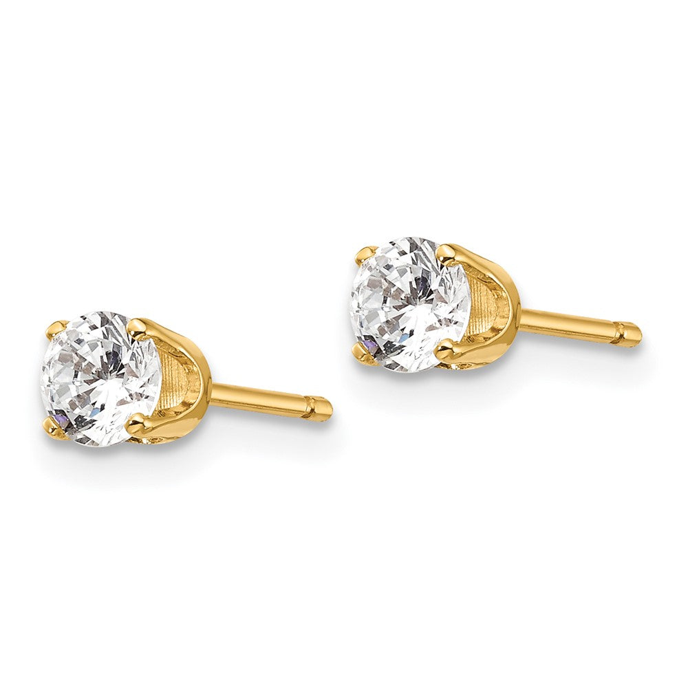 Shop Exclusive 14K Gold .50ct Diamond Push-On Post Earrings - Stylish Value!