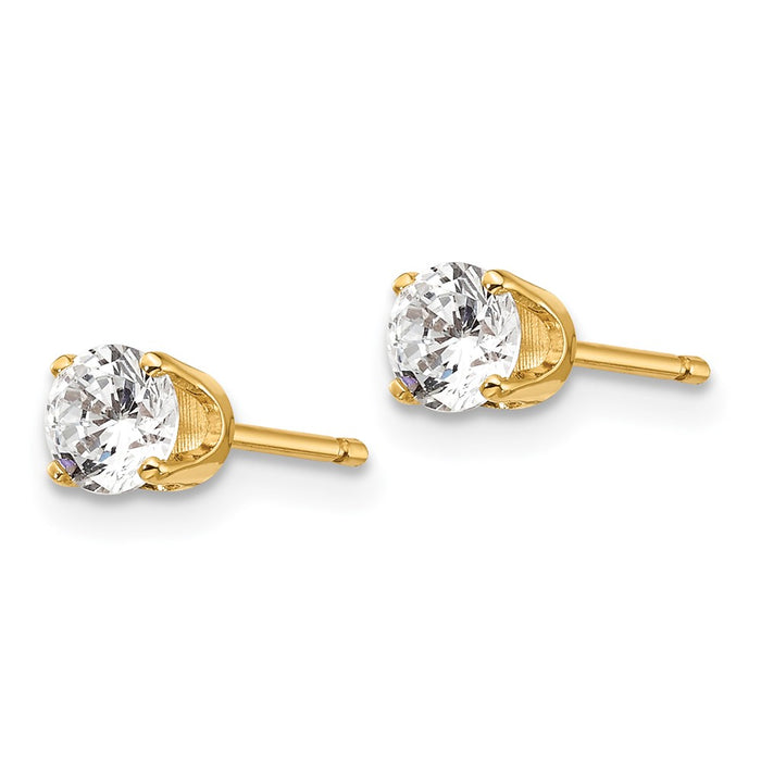 Shop Exclusive 14K Gold .50ct Diamond Push-On Post Earrings - Stylish Value!-2