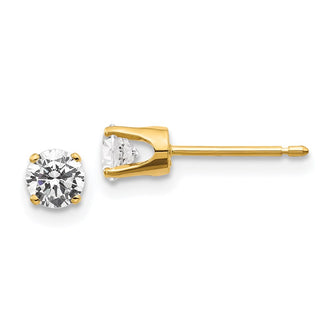 Shop Exclusive 14K Gold .50ct Diamond Push-On Post Earrings - Stylish Value!