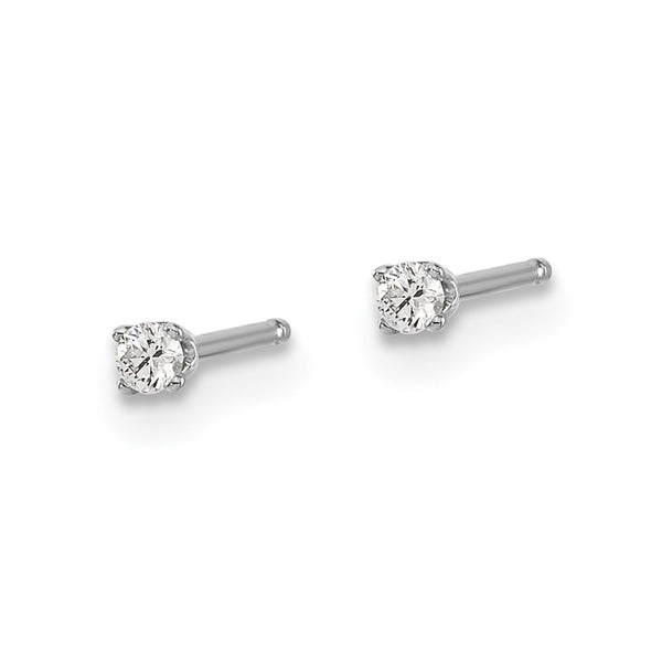 Buy Exclusive 14K Gold Push-On Post Stud Earrings with 0.05ct I2 K-L Diamonds