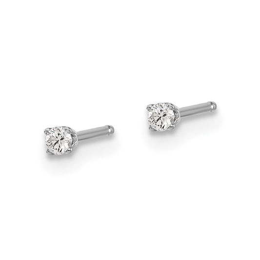 Buy Exclusive 14K Gold Push-On Post Stud Earrings with 0.05ct I2 K-L Diamonds