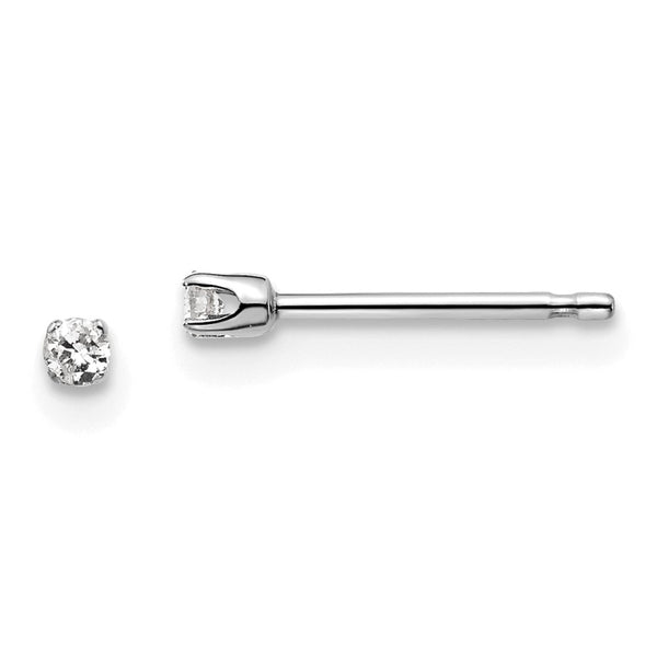 Buy Exclusive 14K Gold Push-On Post Stud Earrings with 0.05ct I2 K-L Diamonds