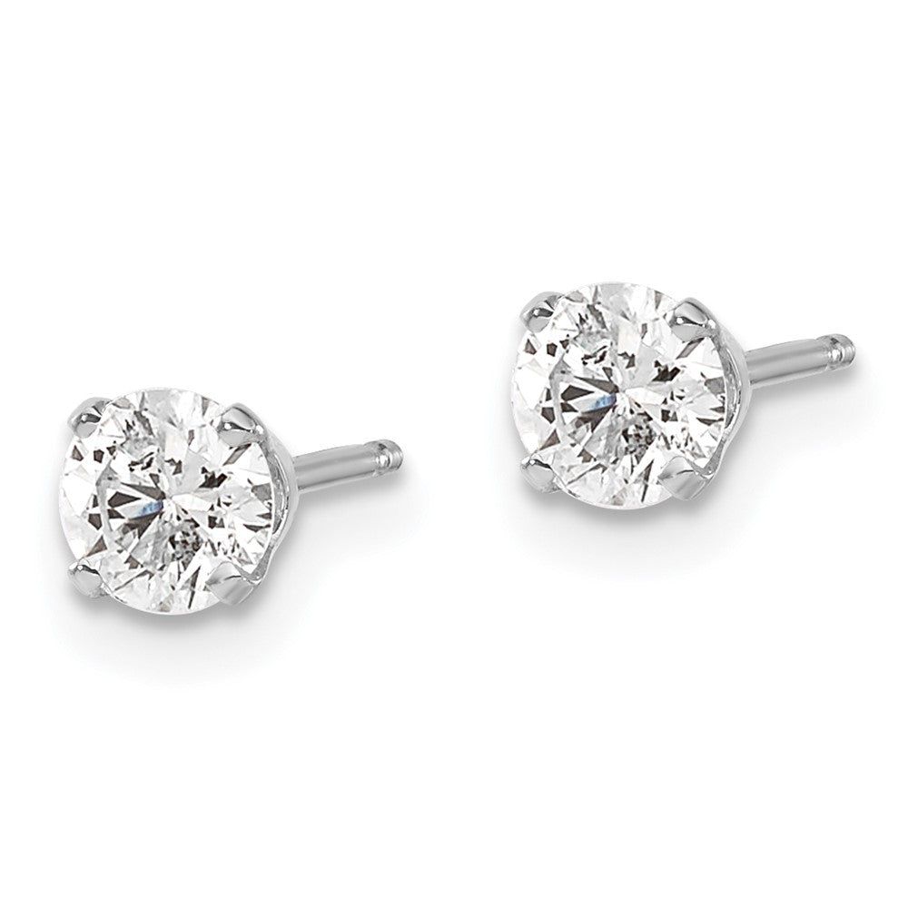 Buy Exclusive 14K Gold .70ct I1 J-K Diamond Push-On Post Stud Earrings - Luxury Style