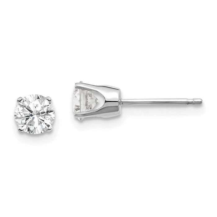 Shop Stylish 14K White Gold 0.75ct Diamond Stud Earrings - Exclusive Value!-1