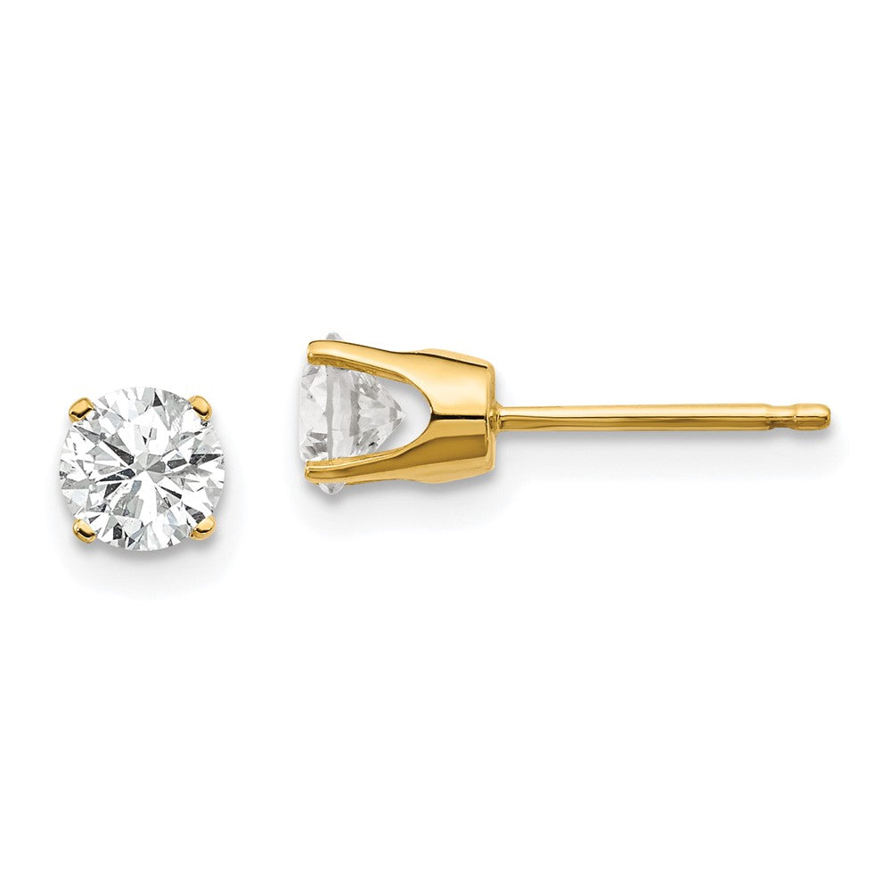 Buy Exclusive 14K Yellow Gold .75ct I2 K-L Diamond Earrings - Luxury Style!