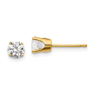 Exclusive 14K Gold .85ct I1 J-K Diamond Stud Earrings - Affordable Elegance