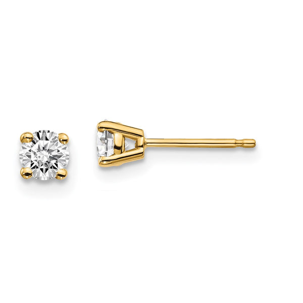 .30ct I1 J-K Diamond Stud Earrings - 14K Gold