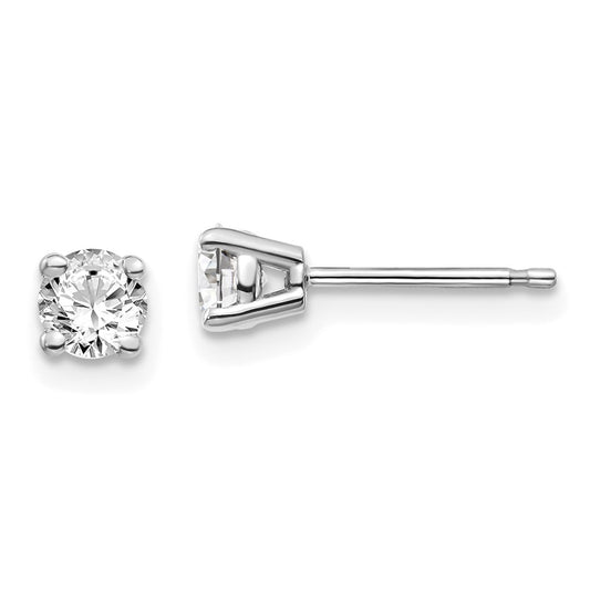 Buy Stylish 14K Gold .50ct I1 J-K Diamond Push-On Post Stud Earrings