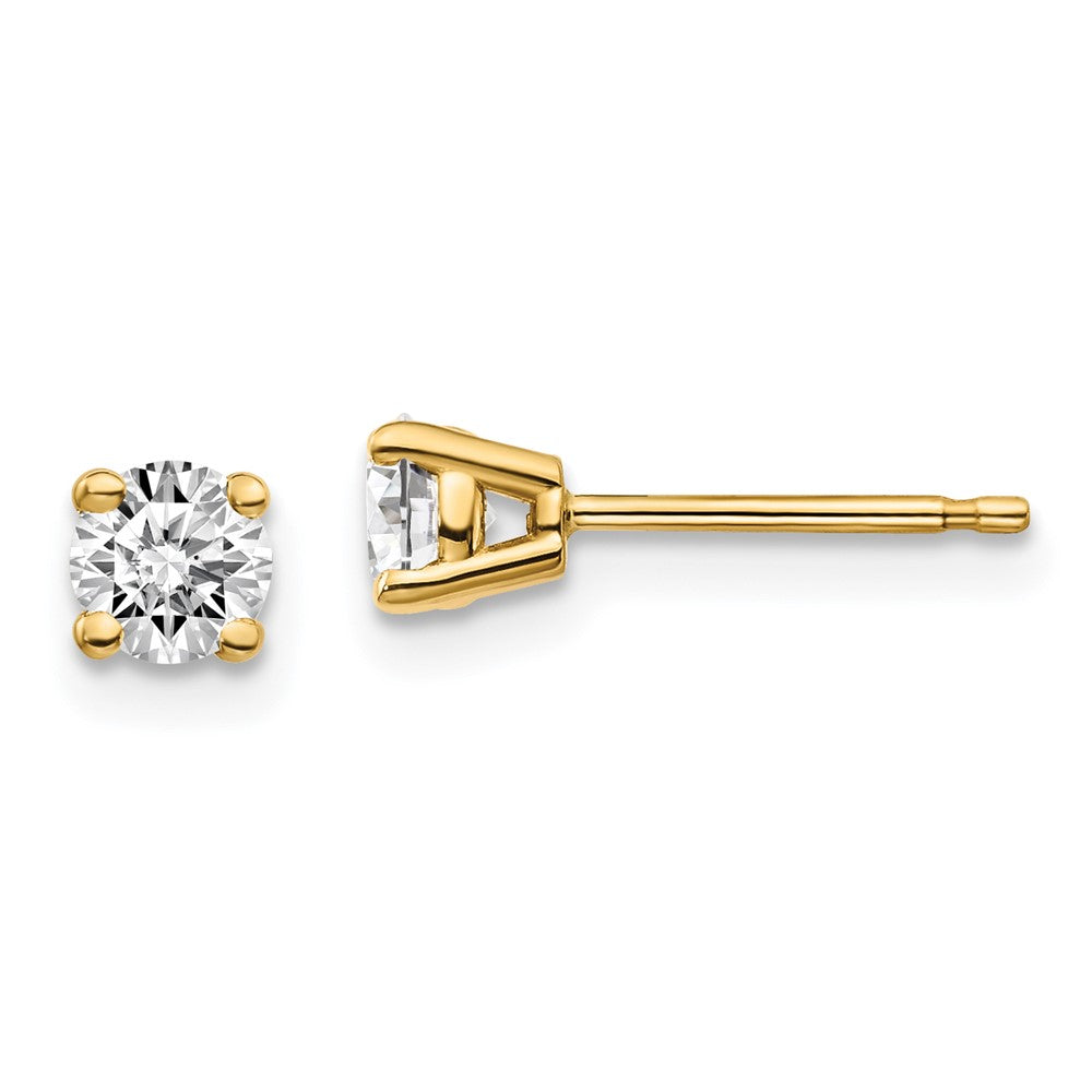 Exclusive 14K Gold .50ct I1 J-K Diamond Stud Earrings - Stylish Value!