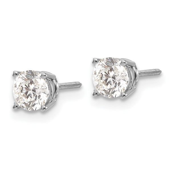 14K Gold 1.00ct Diamond Stud Earrings - SI3 G-I