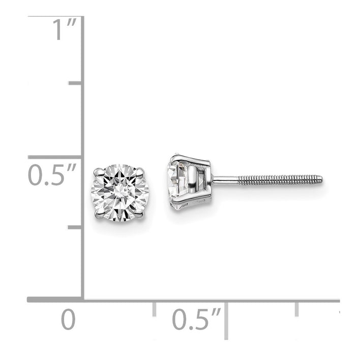 Designer 1.00ct Diamond Stud Earrings in 14K Gold - Stylish & Affordable!-4
