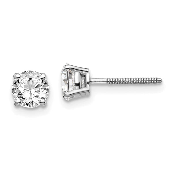 14K Gold 1.00ct Diamond Stud Earrings - SI3 G-I