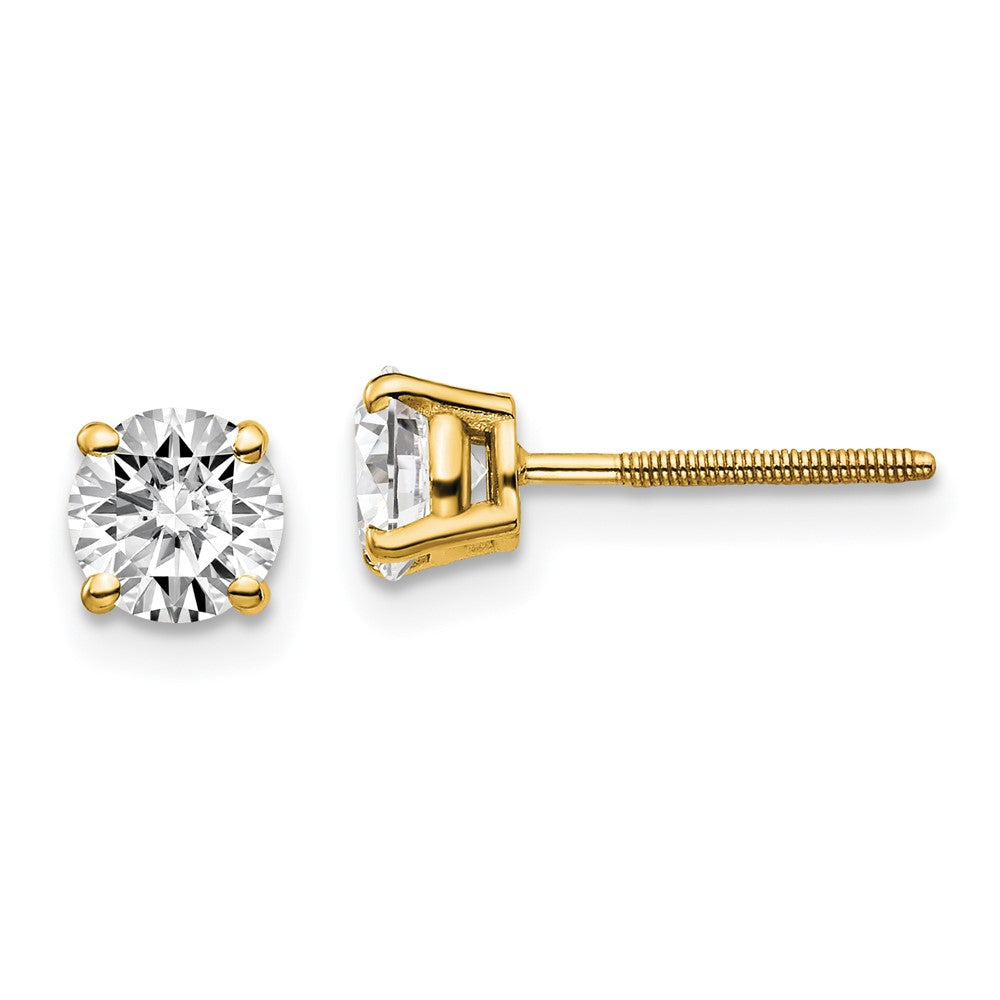 Exclusive 14K Gold 1.00ct Diamond Stud Earrings - Stylish & Affordable
