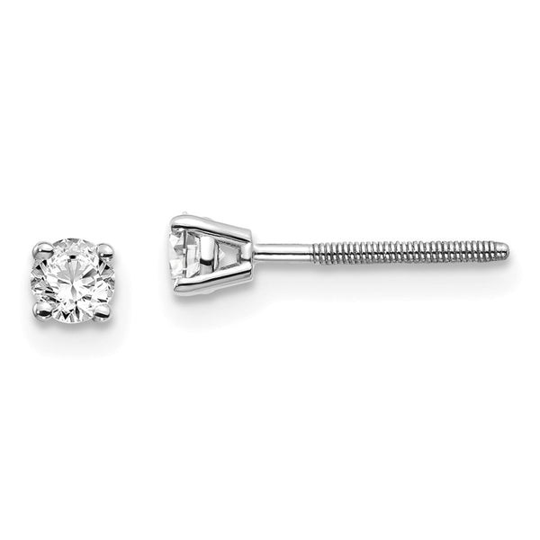 14K Gold 0.25ct SI3 G-I Diamond Stud Earrings
