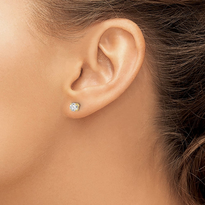 Buy Stylish 14K Yellow Gold .60ct Diamond Stud Earrings - Clearance Sale!-3