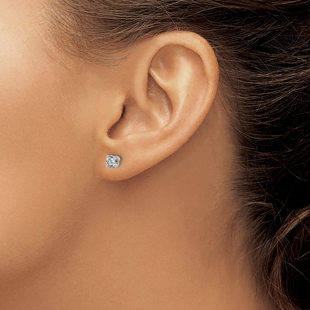 Exclusive 14K Gold .60ct VS2/SI1 G-I Diamond Stud Earrings - Affordable Luxury