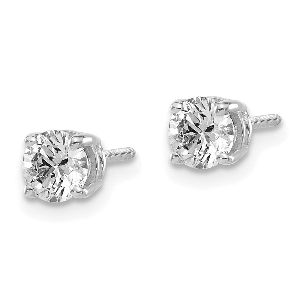 Shop Exclusive 14K White Gold 0.75ct SI3 G-I Diamond Stud Earrings - Stylish Value!