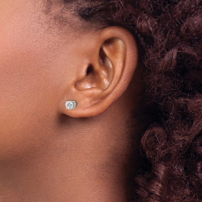 Exclusive 14K Gold 0.95ct Diamond Stud Earrings - Stylish & Affordable Luxury-3