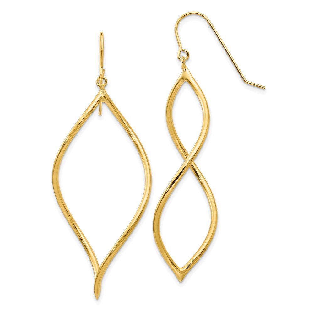 Buy Stylish 14K Gold Twisted Dangle Earrings - High-Quality Design & Value