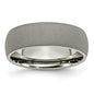 Exclusive 7mm Chisel Half Round Band | High-Quality Titanium Finish-1