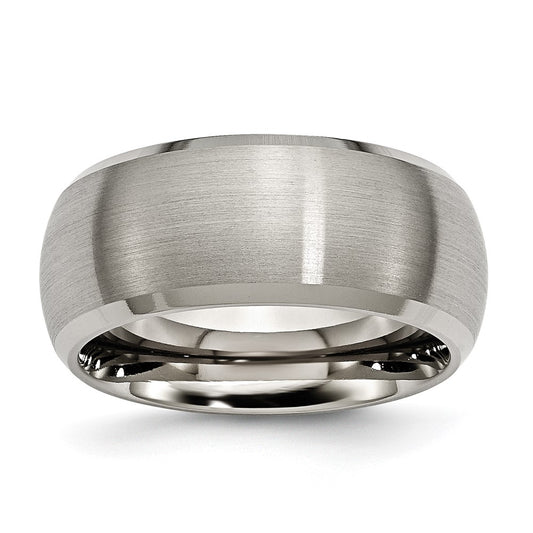 Buy Stylish 10mm Chisel Titanium Beveled Edge Band - High-Quality Finish