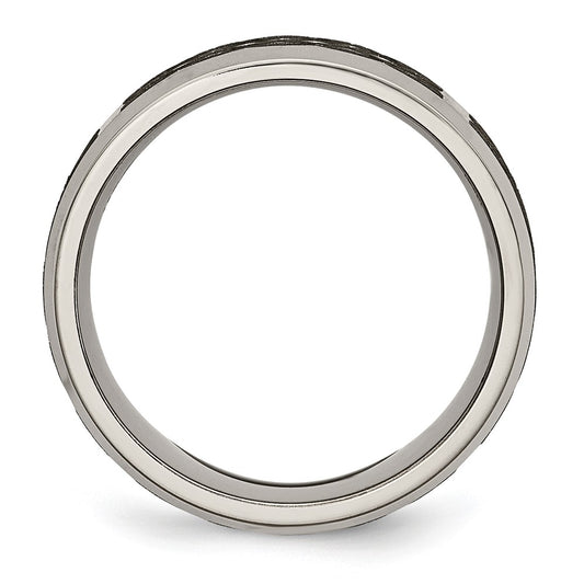 Exclusive Celtic Laser-Engraved 8mm Titanium Band | Stylish Beveled Edge