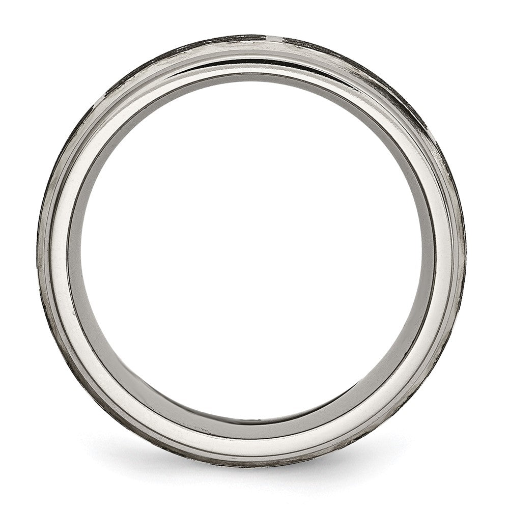 High-Quality 8mm Brushed & Polished Titanium Celtic Band | Stylish Value Ring