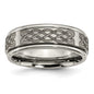 Exclusive 8mm Brushed & Polished Titanium Celtic Band - Stylish & Durable-2