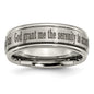 High-Quality 8mm Chiseled Titanium Band with Stylish Laser Design - Affordable Price-9