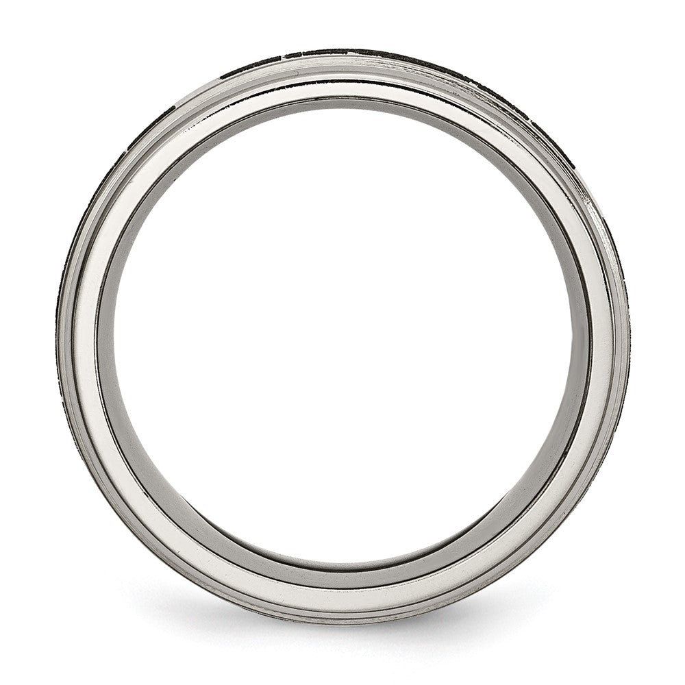 High-Quality 8mm Chisel Titanium Claddagh Band - Stylish and Affordable Design