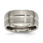 Buy Stylish 10mm Chisel Titanium Band | Brushed & Polished Design-6