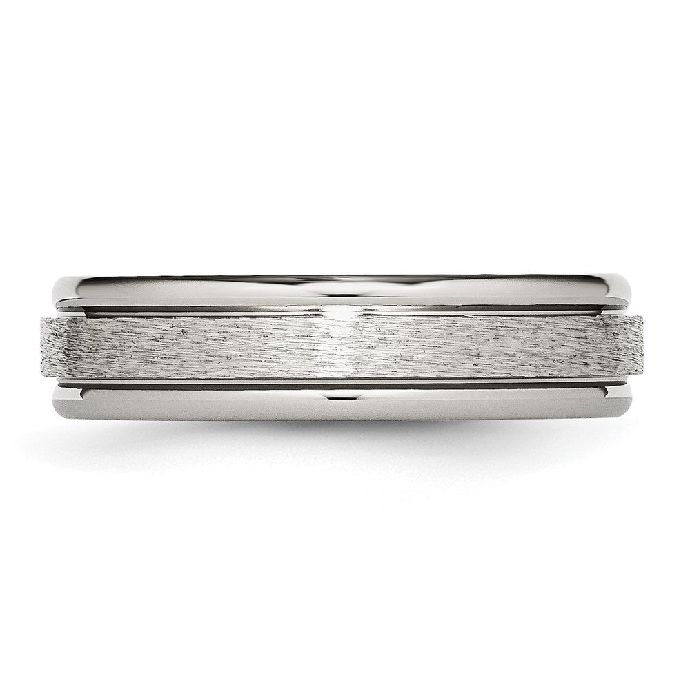 Buy Affordable Chisel 6mm Titanium Grooved Edge Band - Stylish Brushed Finish