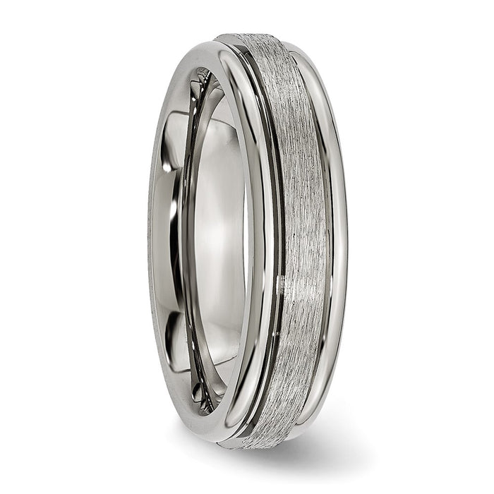 Buy Affordable Chisel 6mm Titanium Grooved Edge Band - Stylish Brushed Finish-4