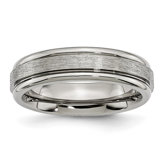 Buy Affordable Chisel 6mm Titanium Grooved Edge Band - Stylish Brushed Finish-1