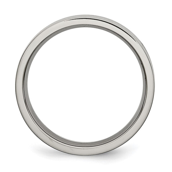 5mm Flat Band in Chisel Titanium