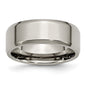 High-Quality 8mm Polished Titanium Beveled Edge Ring | Affordable Luxury Style-12