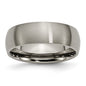 Buy 7mm Brushed Titanium Half-Round Band | Stylish High-Quality Ring-3