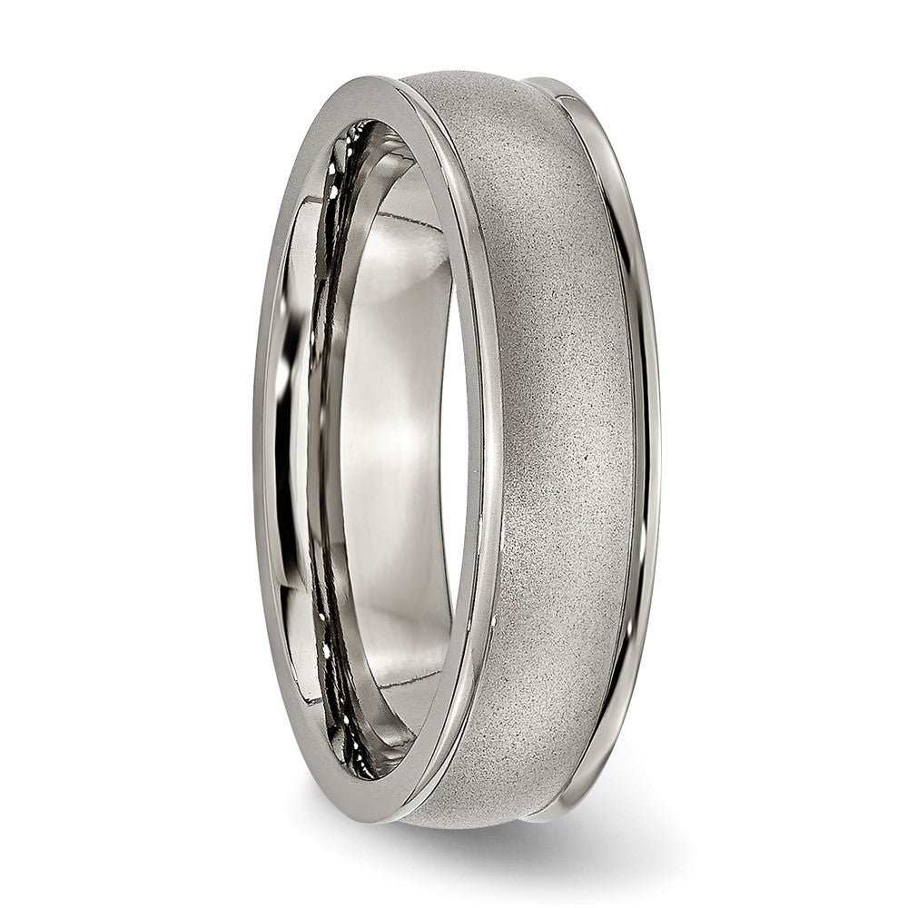Buy Stylish 6mm Brushed Titanium Chisel Band - Exclusive Design & Quality
