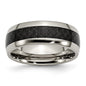 Buy 8mm Chisel Titanium Band | Polished Finish & Black Carbon Fiber Inlay-5