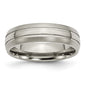 Buy Stylish 6mm Chiseled Titanium Band | Brushed & Polished Finish, Affordable Price-15