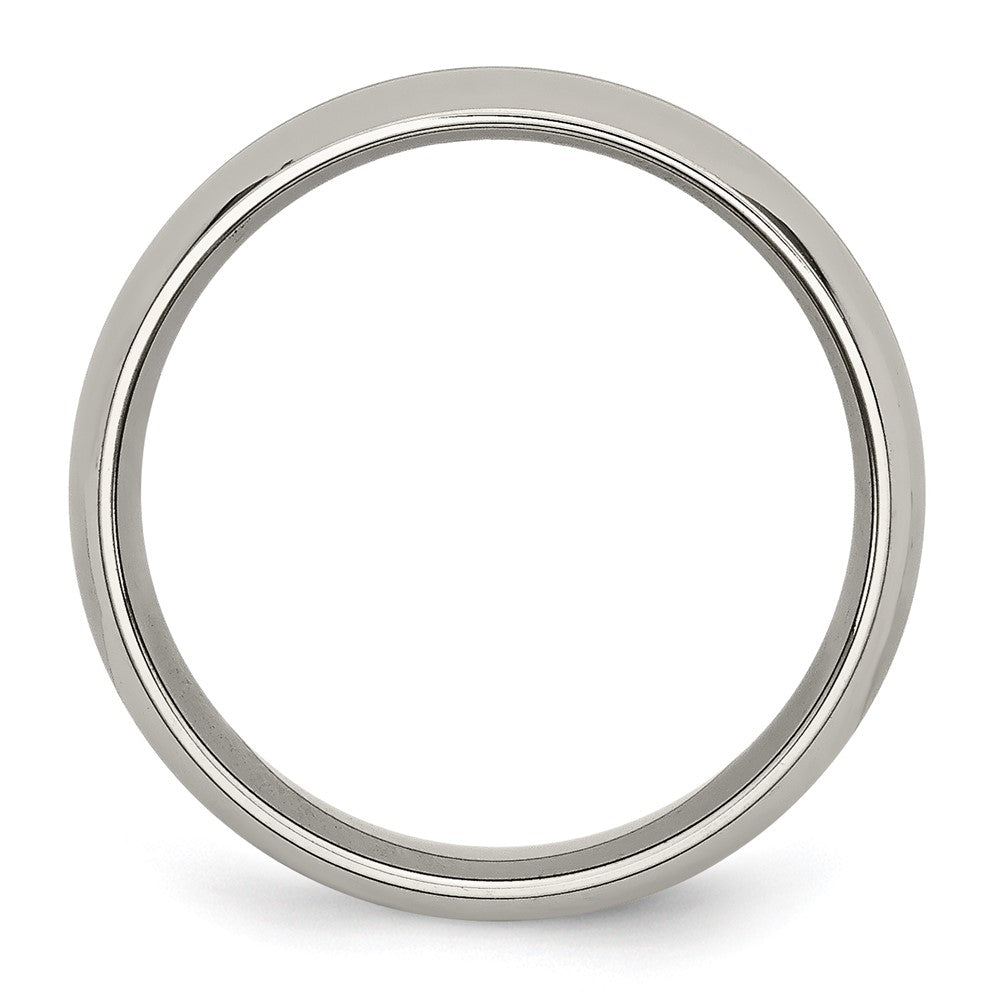 Buy Stylish 6mm Grooved Band in Polished Yellow IP-Plated Titanium