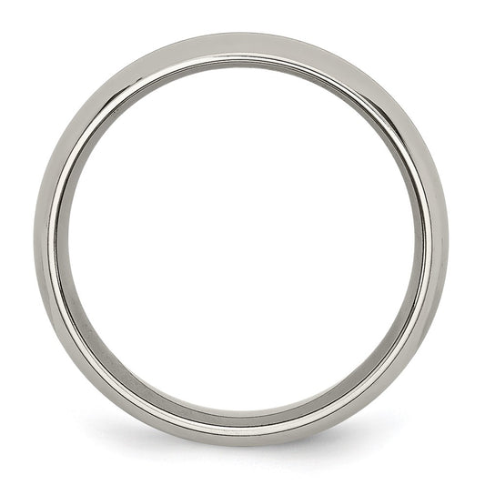 Buy Stylish 6mm Grooved Band in Polished Yellow IP-Plated Titanium