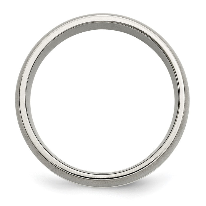 Order Stylish 8mm Titanium Chisel Band with Sterling Silver Inlay - Luxury Design-2